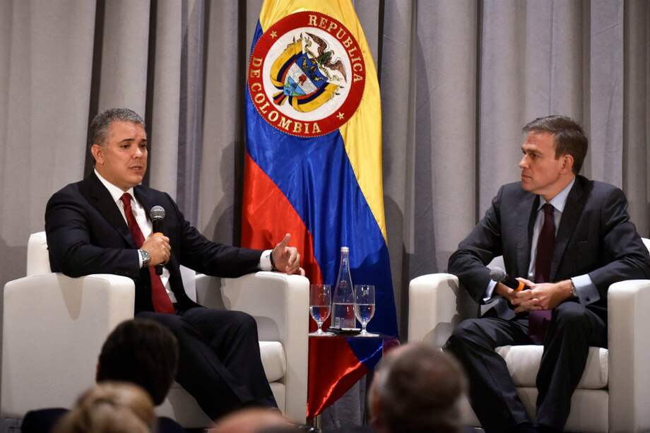 El presidente Duque participó de un conversatorio con empresarios, en Nueva York. / SIG