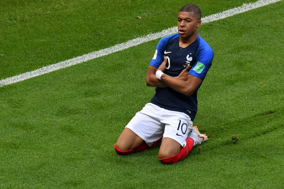 Mbappé, figura en Rusia 2018. / AFP