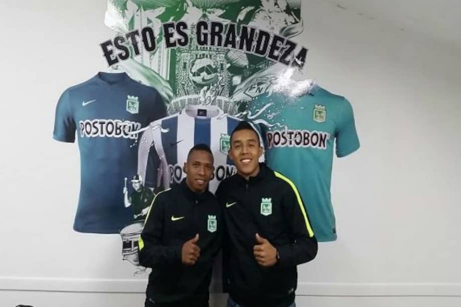 Daniel Londoño y Andrés Ibargüen nuevos refuerzos de Nacional. Foto: Atlético Nacional.