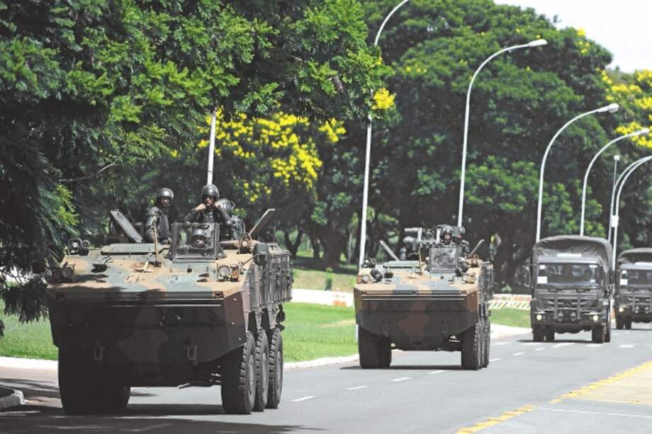 Un gigantesco operativo militar garantizará la seguridad de Jair Bolsonaro durante la ceremonia de posesión. / AFP