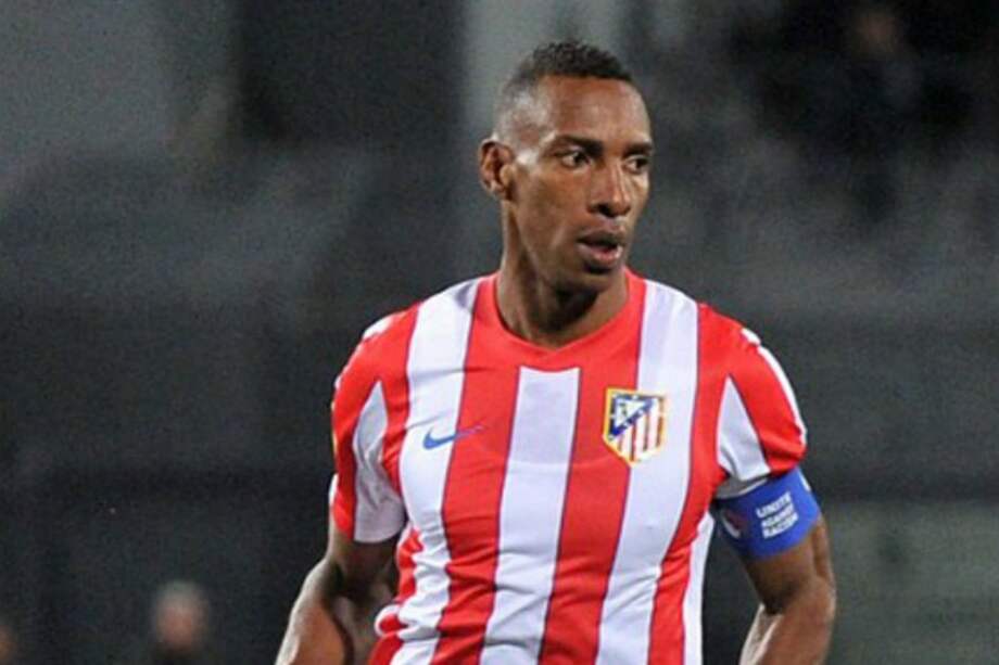 Luis Amaranto Perea, durante su etapa como jugador de Atlético de Madrid. / AFP