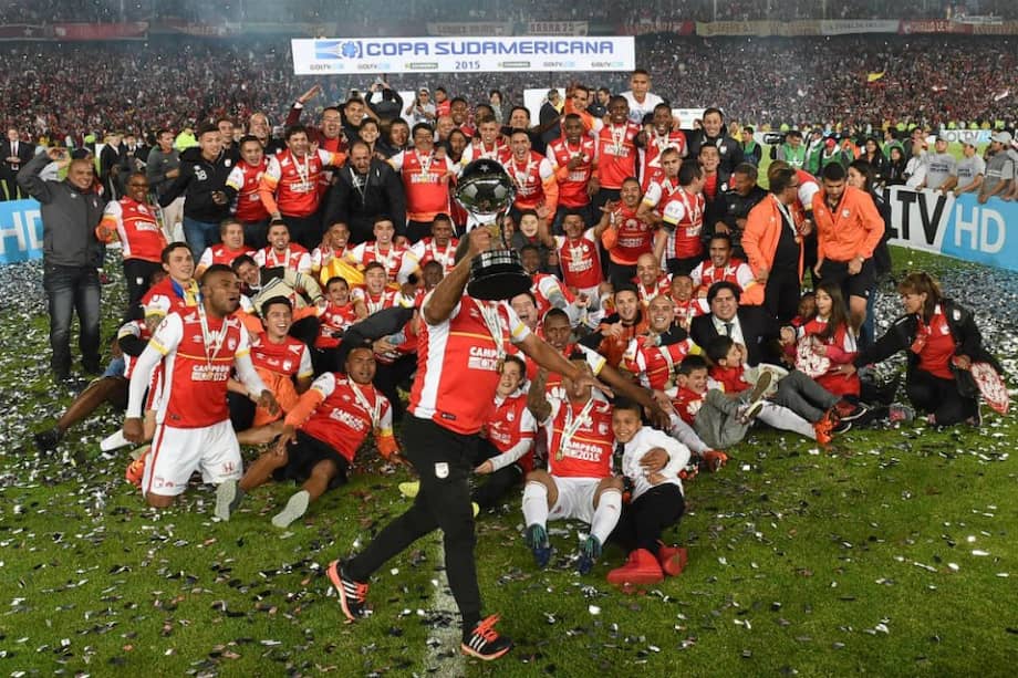 Independiente Santa Fe, campeón de la Copa Sudamericana. Foto: AFP