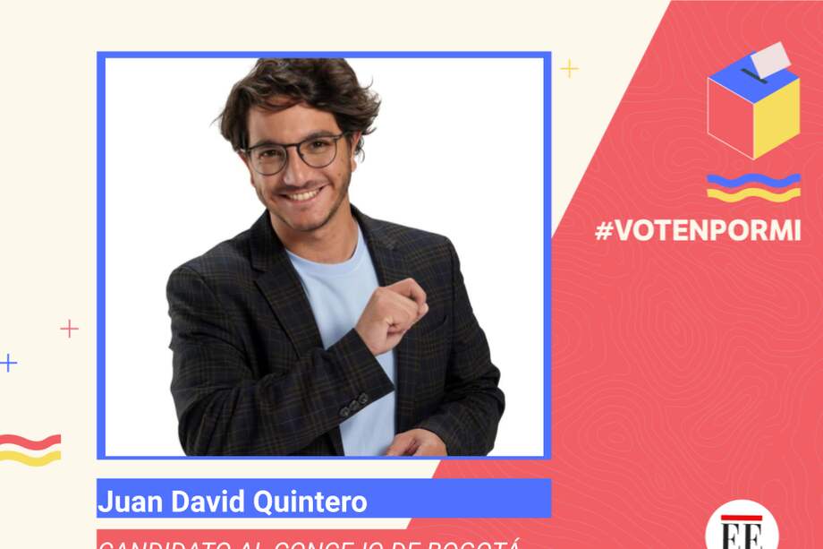 Juan David Quintero Rubio, candidato al Concejo de Bogotá.