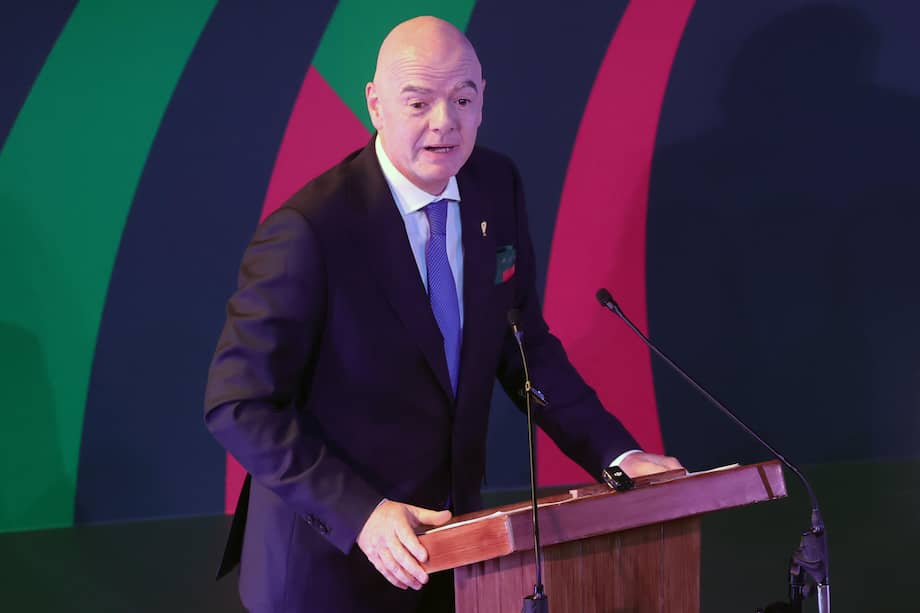 Gianni Infantino, presidente de la FIFA, en Ciudad de México.