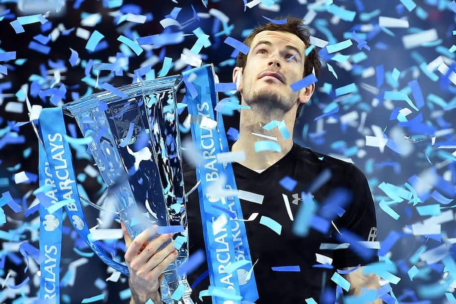 El escocés Andy Murray celebra el título de la Copa de Maestros. / Efe