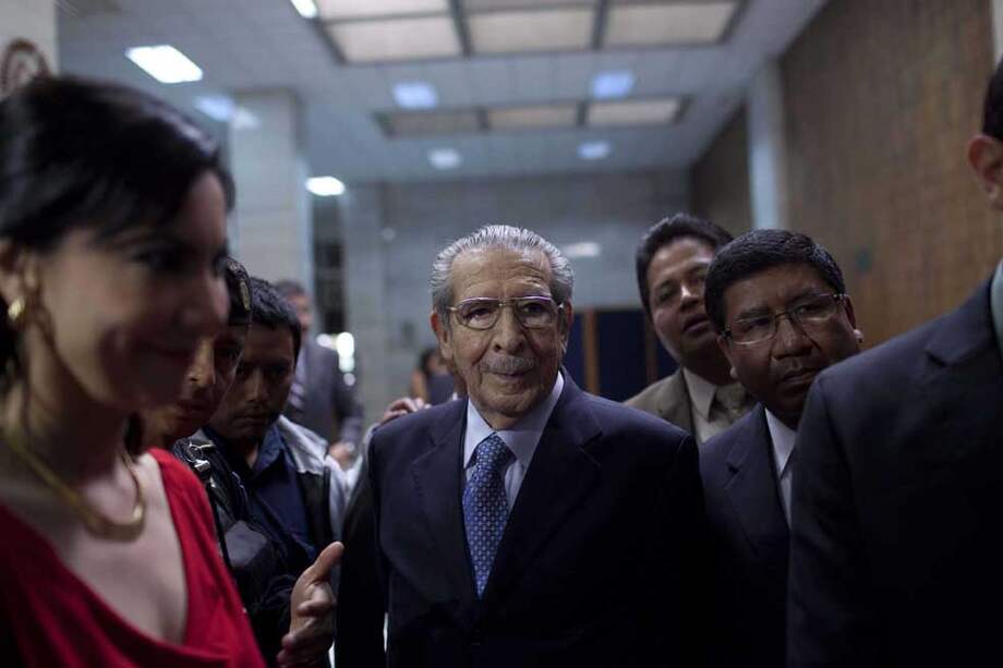 Efraín Ríos Montt, de 86 años, juzgado por genocidio. / EFE