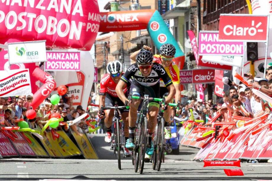 Juan Pablo Suárez ganó en La Ceja del Tambo. Foto: Revista Mundo Ciclistco