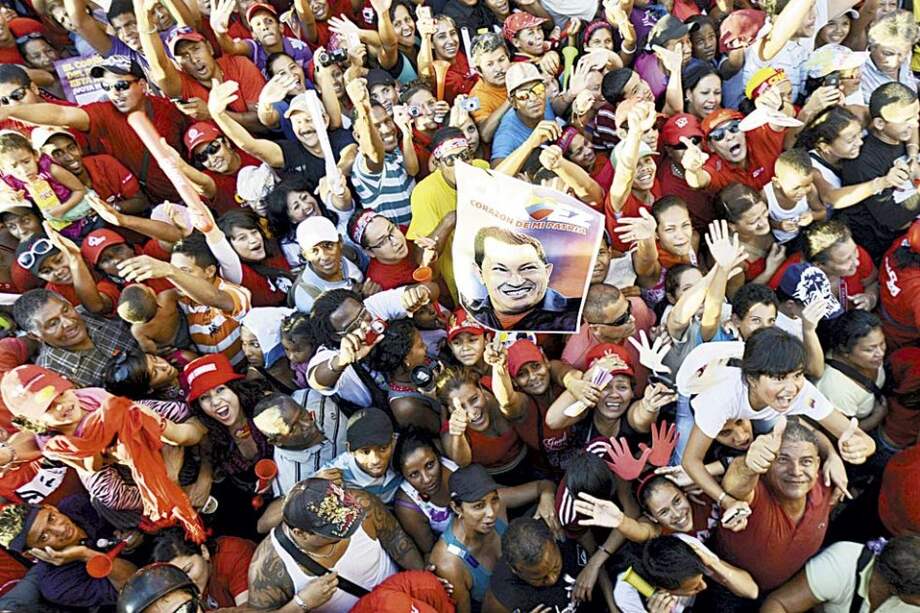 El presidente Chávez hizo uno de los cierres de su campaña en Guarenas (Miranda).