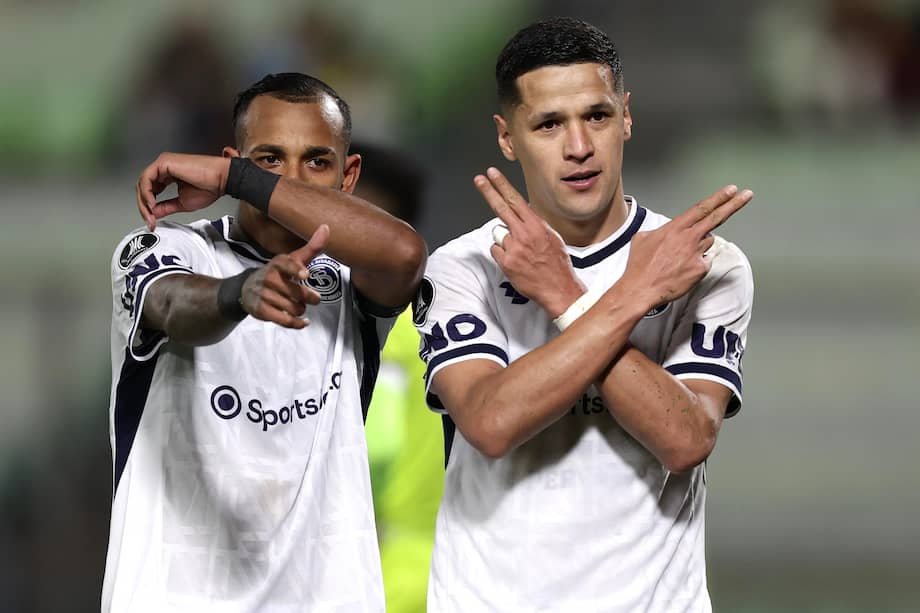 Álex Arce y Sebastián Villa, jugadores de Independiente de Rivadavia.