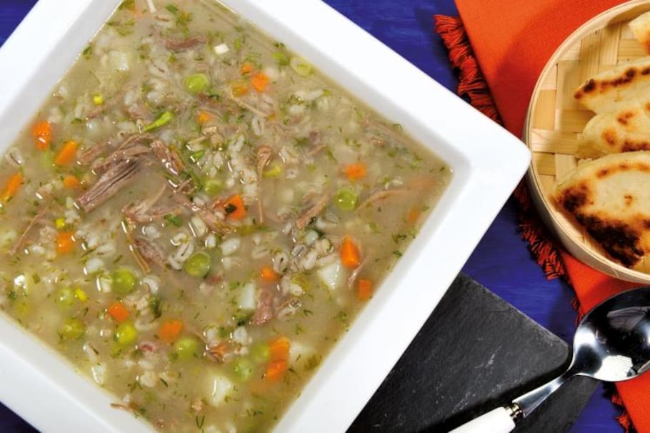Receta del día: Sopa de cebada perlada