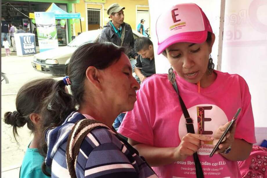 ELLAS es una la aplicación que muestra, entre otras cosas, el paso a paso de lo que debe hacer una mujer que ha sido víctima de violencia de género. / Red Nacional de Mujeres