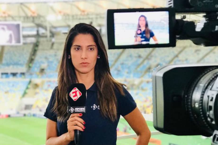 Bruna Dealtry, reportera del canal Esporte Interativo de Brasil.