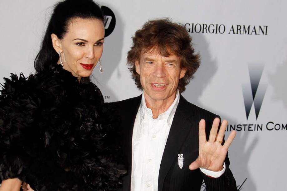 L'Wren Scott y Mick Jagger. / Efe