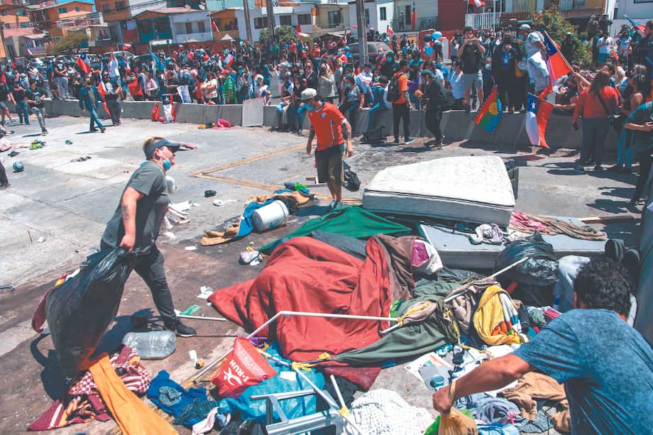La ciudad de Iquique ha sido centro de protestas contra la migración ilegal, que han desembocado en la destrucción de campamentos de venezolanos.