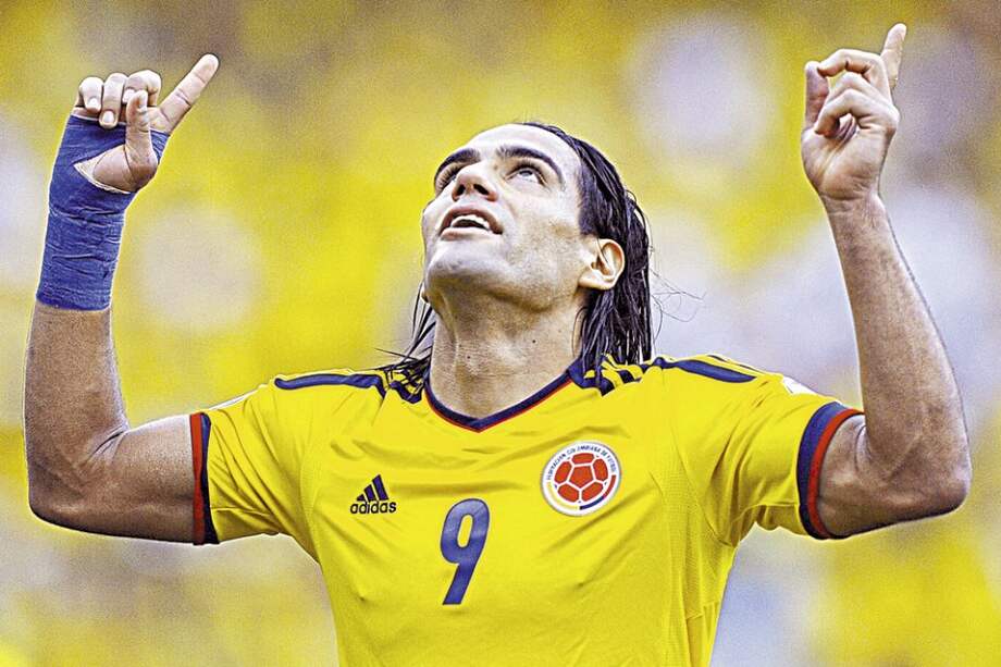 Radamel Falcao García es el goleador de la selección de Colombia en las eliminatorias, con siete tantos. / AFP