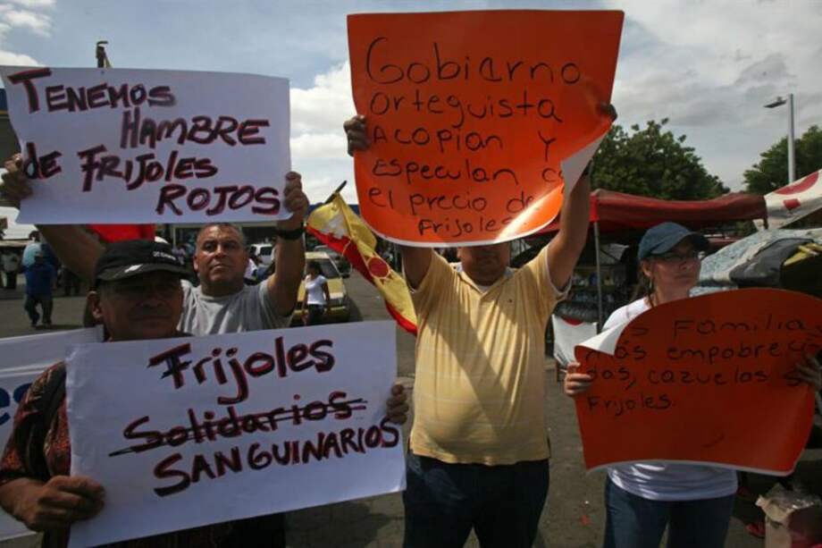 Protestan en Nicaragua por alimentos y piden a gobierno bajar los precios