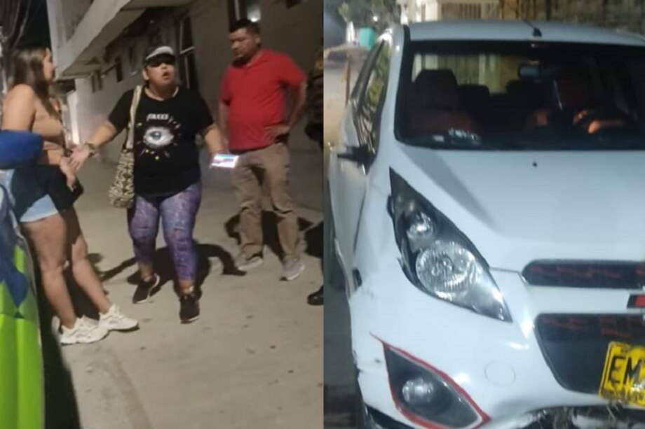 El accidente fue entre el carro en que se movilizaba la inspectora y una mota en la que iban dos jóvenes