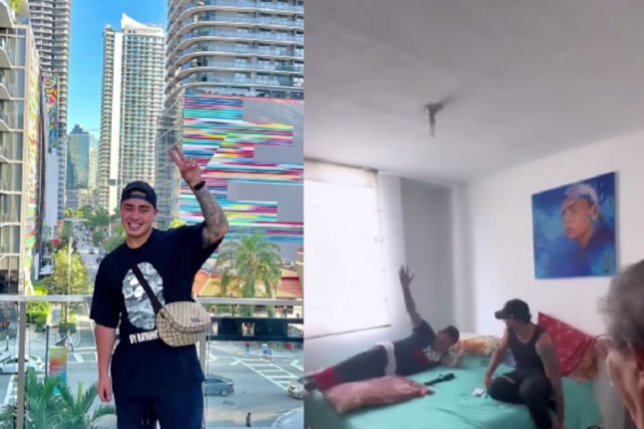 En la grabación quedó al descubierto la habitación de soltero de Felipe Saruma