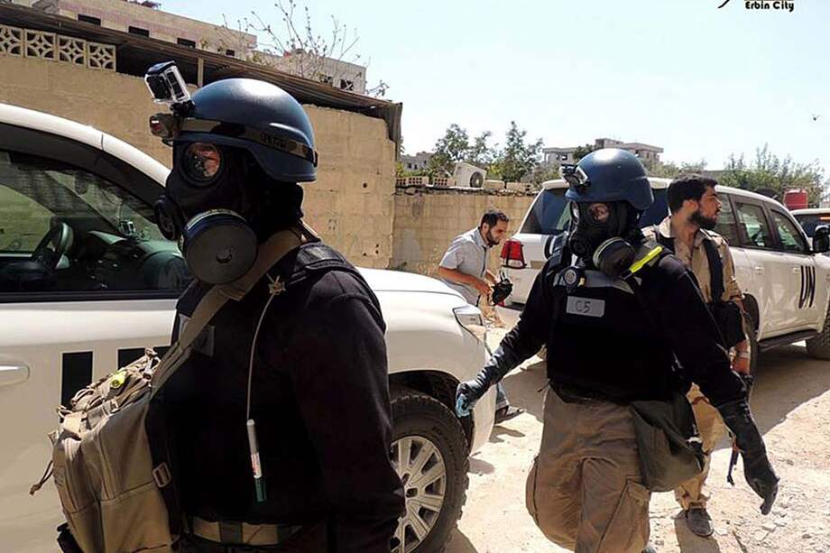 EE.UU. y Francia esperan la salida de los inspectores de la ONU de Siria para lanzar la operación militar. / AFP