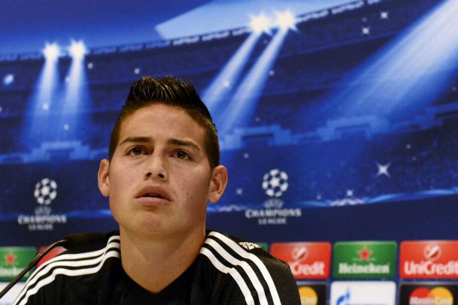 James Rodríguez en rueda de prensa previo al partido contra Juventus. Foto: AFP
