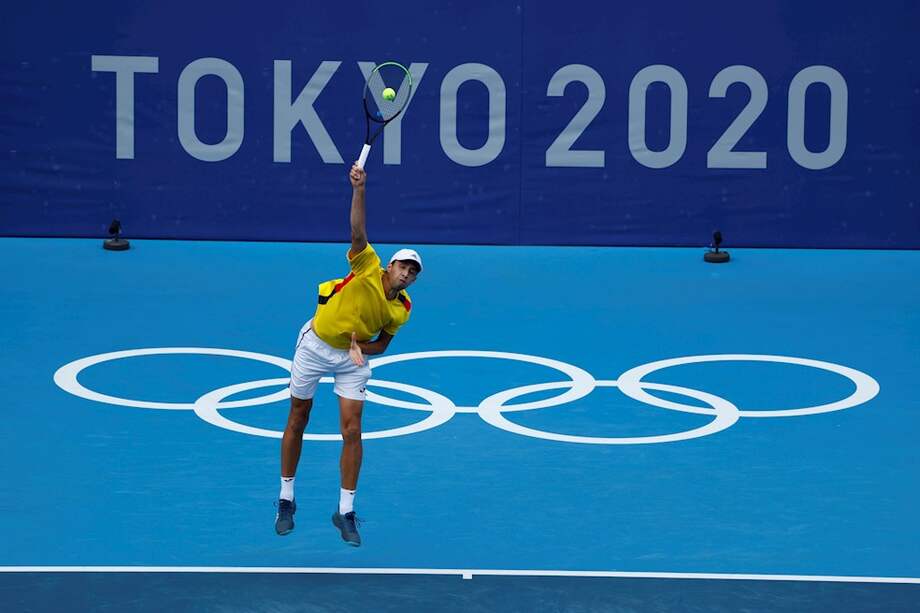 El tenista colombiano no tuvo muchas oportunidades frente a su rival.