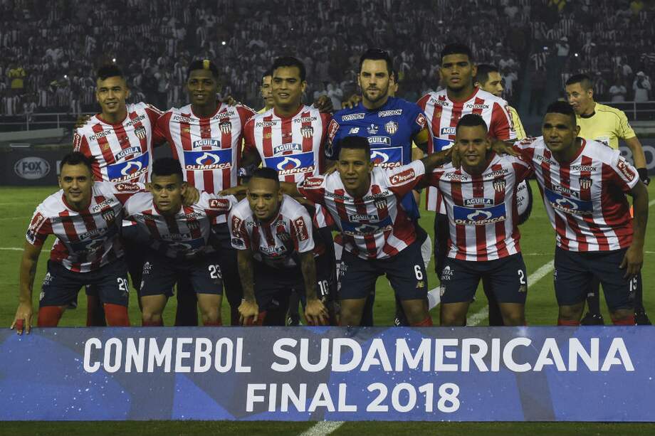 Júnior jugó la primera final de la Copa Sudamericana sin Teófilo Gutiérrez. / AFP