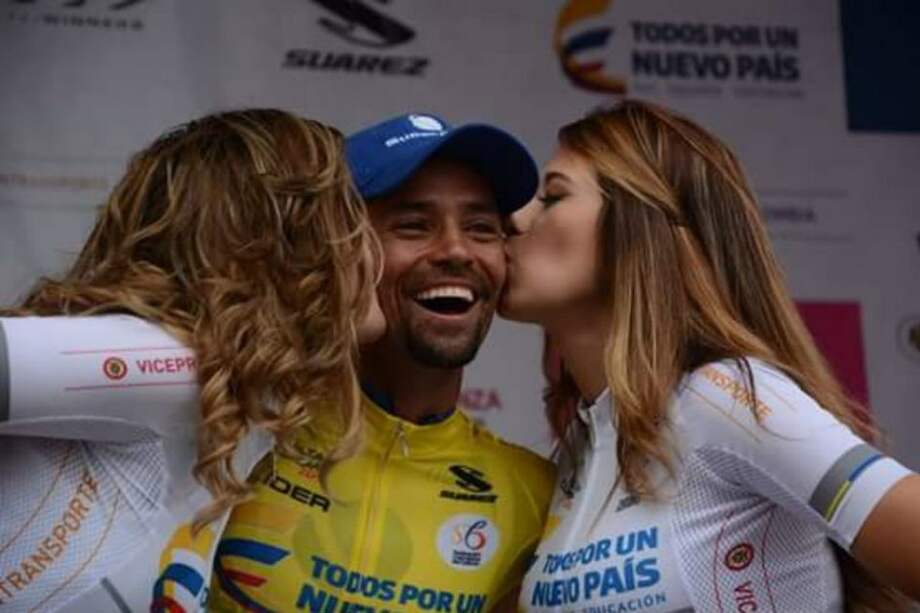 Mauricio Ortega, líder de la Vuelta a Colombia. Foto: Redetrans