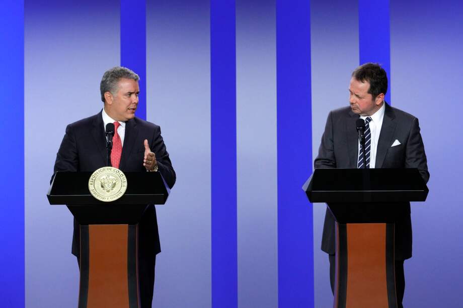 Iván Duque con el nuevo jefe de Misión de Naciones Unidas en Colombia, Carlos Ruiz Massieu. / Presidencia de la República