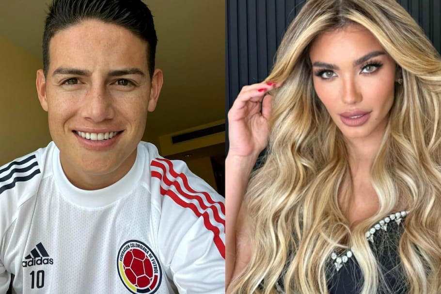 James Rodríguez y Aleska Génesis fueron vistos juntos en el aeropuerto de Miami.