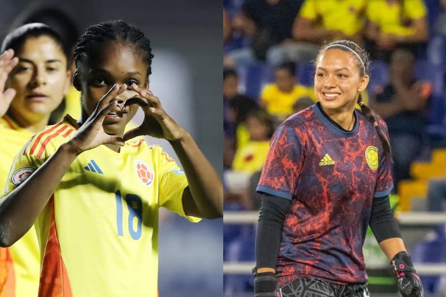 Linda Caicedo (izquierda) y Luisa Agudelo, referentes de la selección de Colombia femenina.