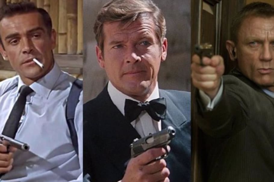 Ocho actores en total interpretaron a James Bond a lo largo de los años, entre ellos Sean Connery, Roger Moore y Daniel Craig.