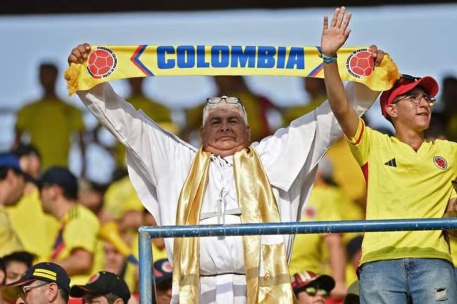 Hinchas de la selección de Colombia en Barranquilla.