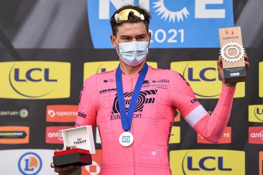 El suizo tuvo un tiempo de 17 minutos y 34 segundos en la prueba contra el reloj.