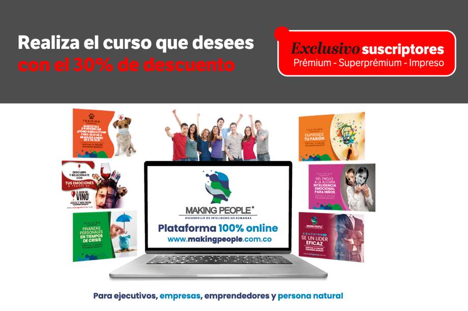Recibe el 30% de descuento en cursos de Making People
