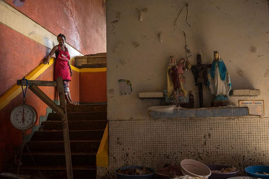 Mercado de mariscos y pescados en Buenaventura, Colombia. / Bloomberg