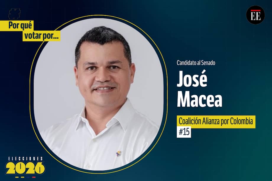 José Gutemberg Macea Gómez es candidato al Senado. Va por la Alianza por Colombia.