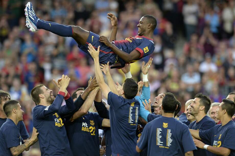 La despedida de Eric Abidal / AFP