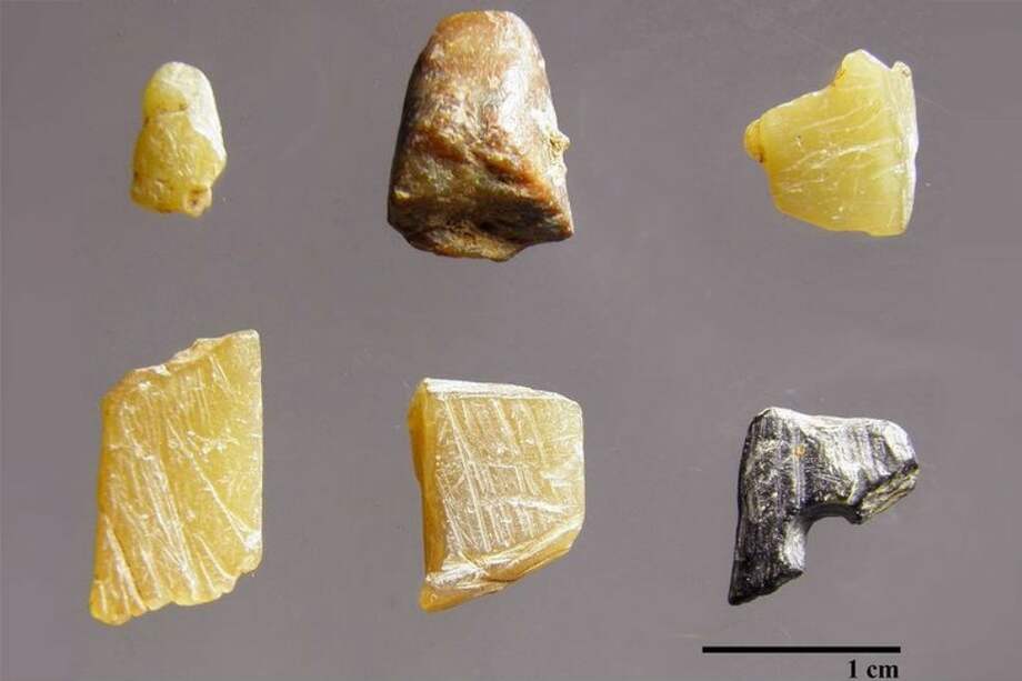 Antiguas herramientas y ornamentos de un refugio rocoso prehistórico llamado Riparo Bombrini, en Liguria, en la Riviera italiana. / Universidad de Montreal