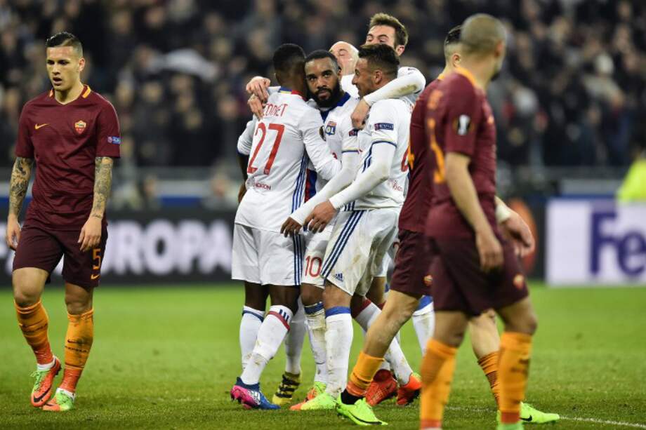 Lyon derrotó 4-2 a la Roma. / AFP