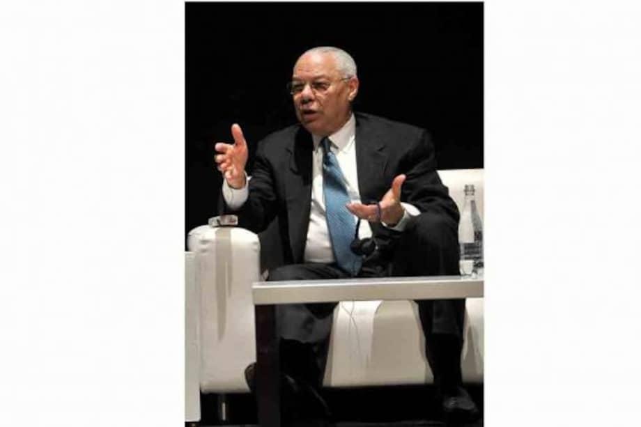Colin Powell durante el conversatorio en el Foro de El Espectador. / / Luis Ángel - El Espectador