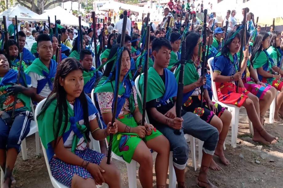 El acto de reconocimiento y perdón que los emberá en Dabeiba tuvieron con las antiguas Farc fue el abrebocas para el inicio de su escuela de paz.