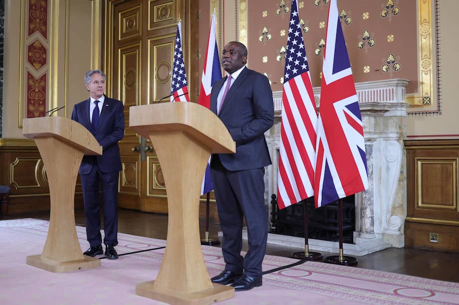 El secretario de Estado estadounidense, Antony Blinken, y el ministro de Relaciones Exteriores británico, David Lammy, visitarán Ucrania en los próximos días.