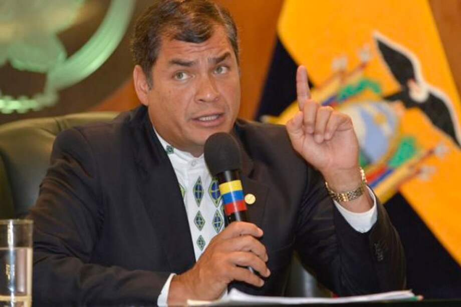 Rafael Correa, presidente de Ecuador. Foto: AFP