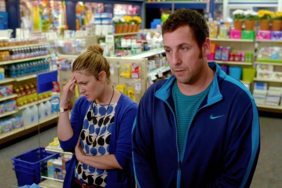 Drew Barrymore y Adam Sandler.