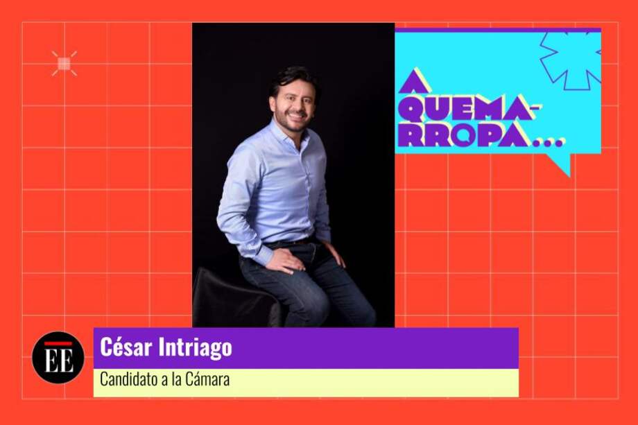 César Intriago es candidato a la Cámara de Cundinamarca por la Alianza Verde. Tiene el número 102 en el tarjetón.