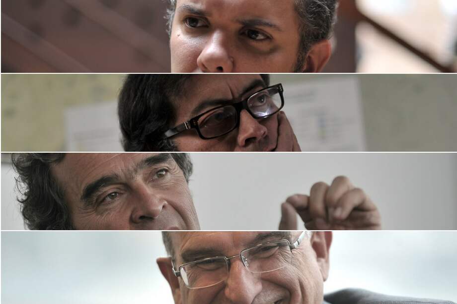 Iván Duque, Gustavo Petro, Sergio Fajardo y Humberto de la Calle. / Archivo El Espectador