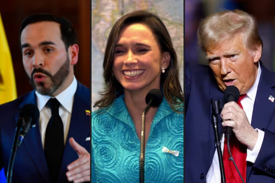 Abelardo de la Espriella, María Consuelo Araujo y Donald Trump.