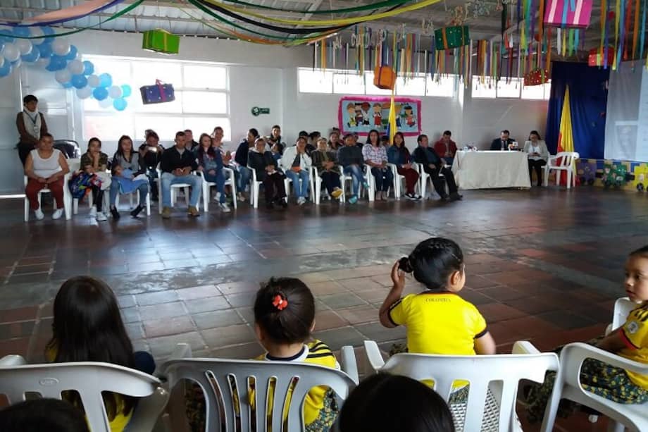 Cerca de 200 niños y niñas, entre 10 meses y cuatro años de edad, asisten al jardín "Nuestra Esperanza - Compartir". / Cortesía Secretaría de Integración Social.