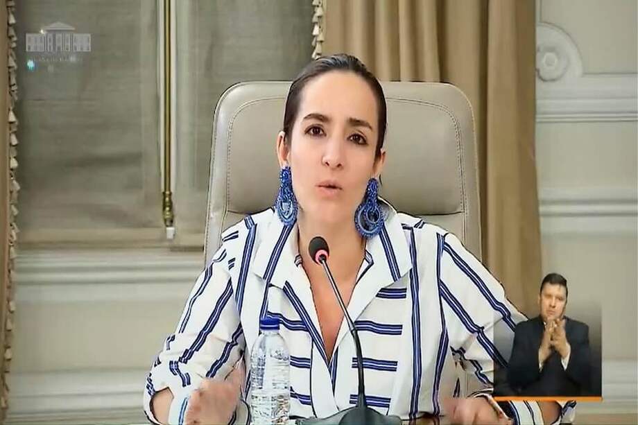 Lina Arbeláez, directora del ICBF, dijo que se entregarán 6.000.000 canastas nutricionales y que tanto madres comunitarias como agentes educativos realizarán trabajo de acompañamiento. / Cortesía