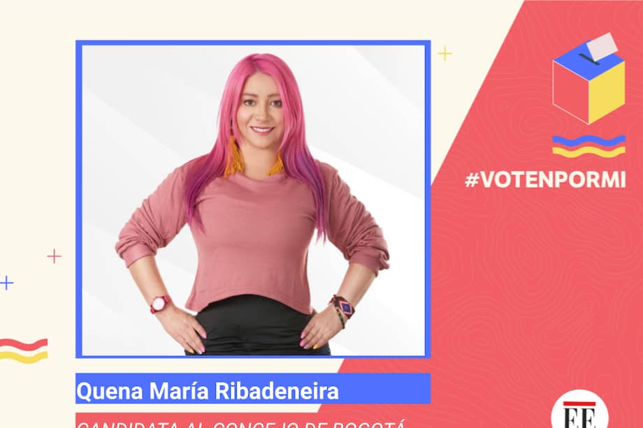 La principal apuesta de Quena María Ribadeneira Miño es por la seguridad vial de los ciclistas en Bogotá.